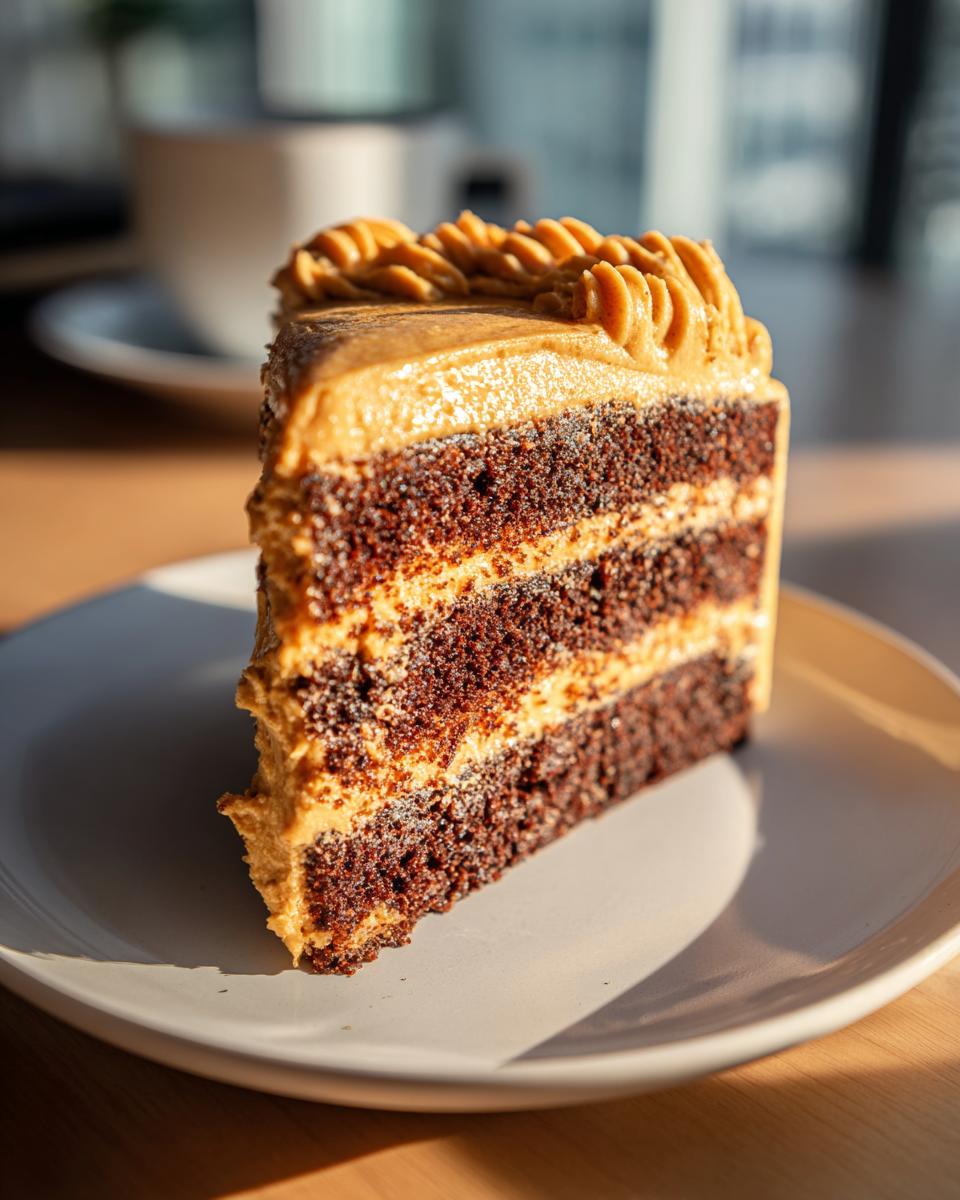 Chocolate Brown Sugar Butter Cake with Spiced Pumpkin Frosting 8 Chocolate Brown Sugar Butter Cake with Spiced Pumpkin Frosting - detail 3