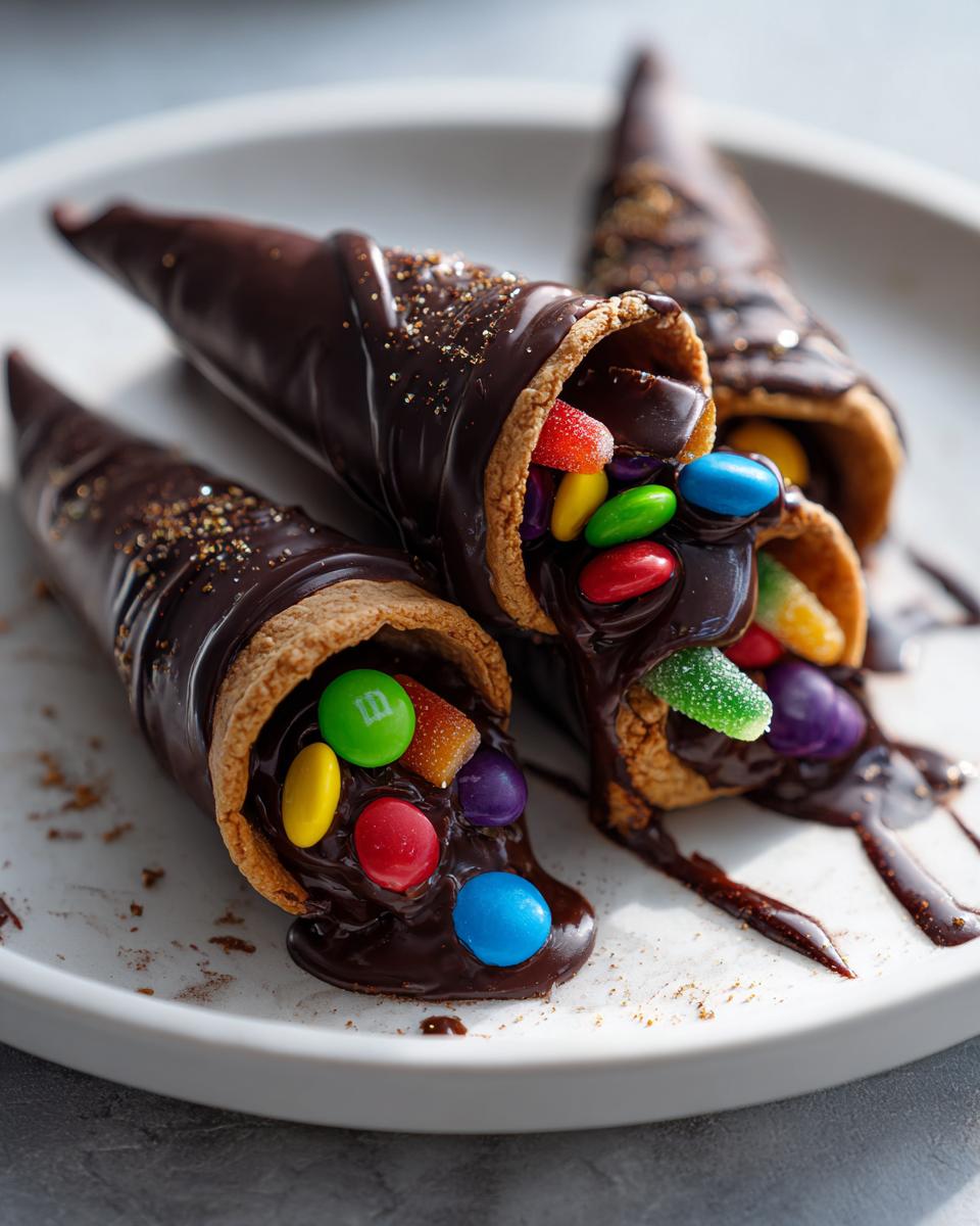 15-Minute Chocolate-Dipped Cone Witch Hats Filled with Candy - Magical 6 Chocolate-Dipped Cone Witch Hats Filled with Candy - detail 2