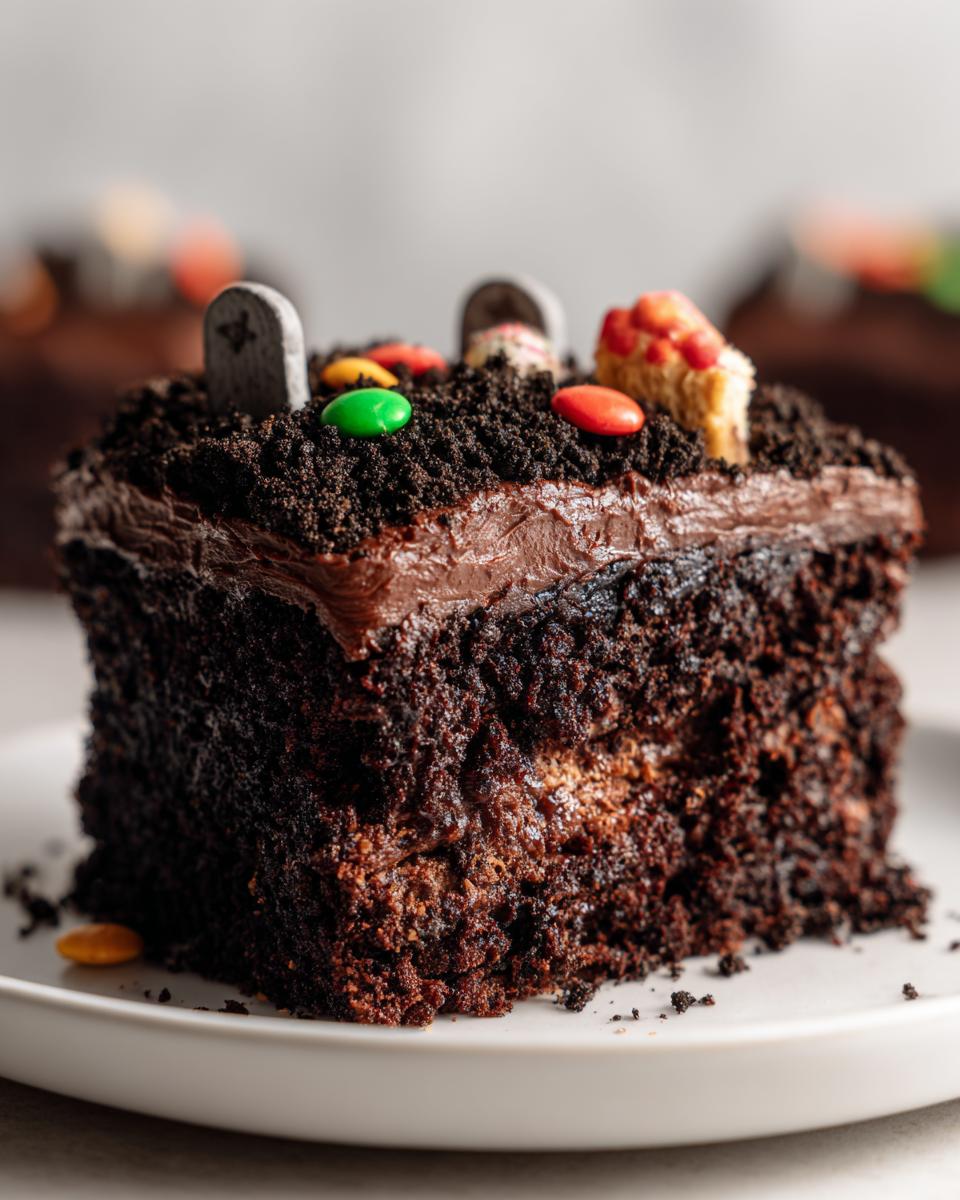 Classic Chocolate Graveyard Sheet Cake - detail 2