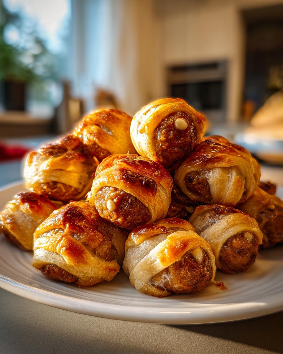 Classic Crescent-Wrapped Mummy Meatballs - detail 1