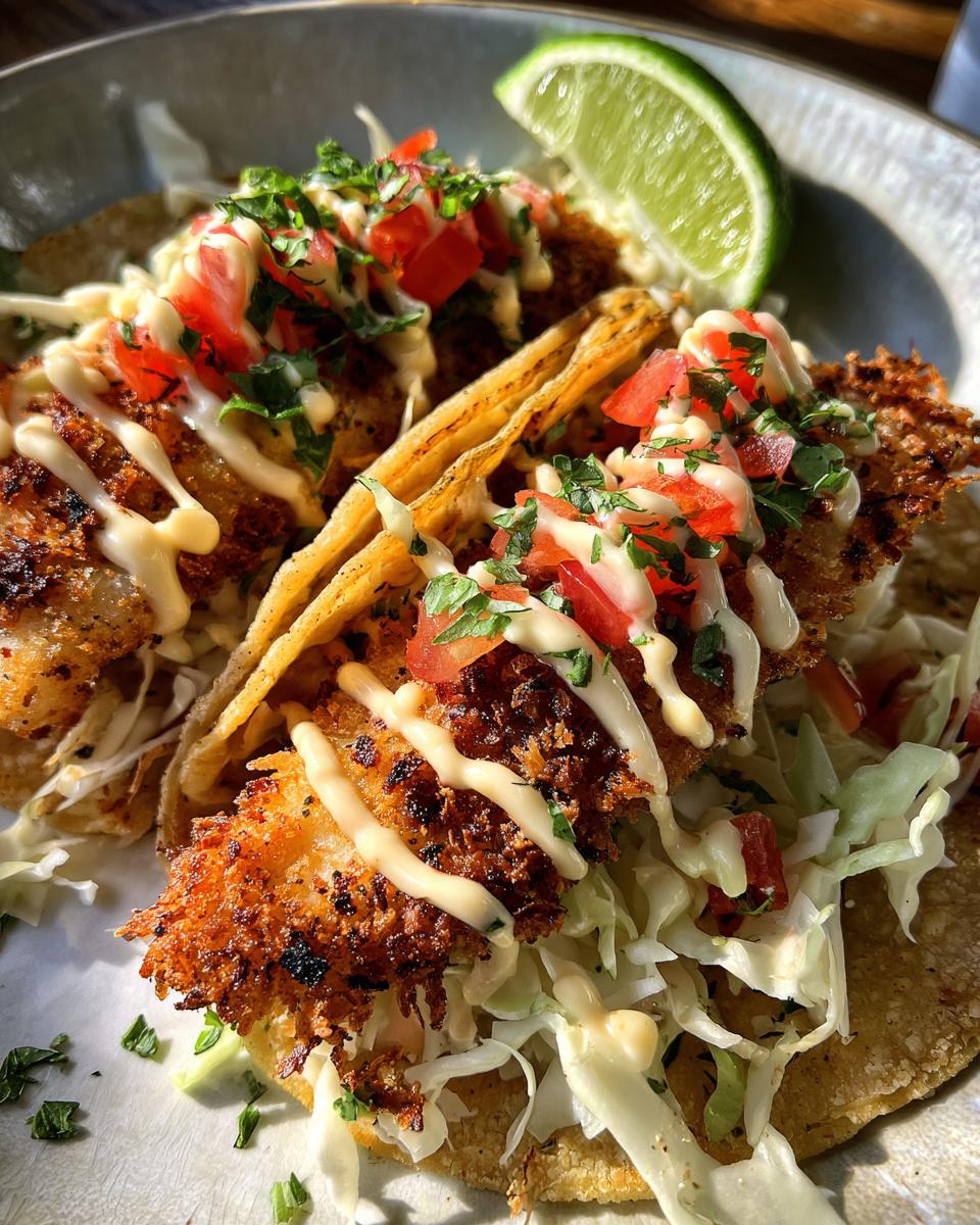 Coconut Crusted Fish Tacos - detail 1