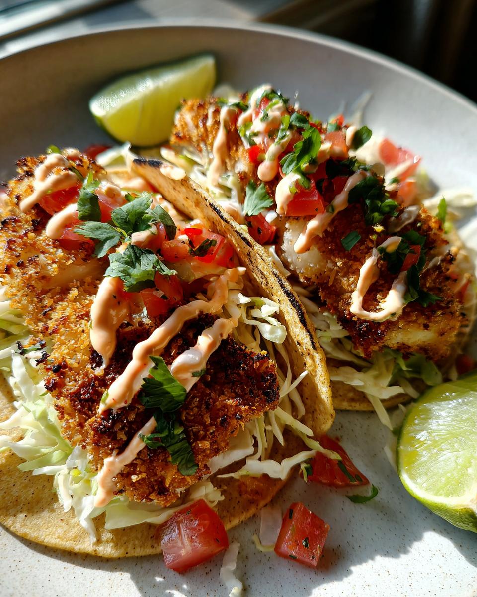 Coconut Crusted Fish Tacos - detail 2