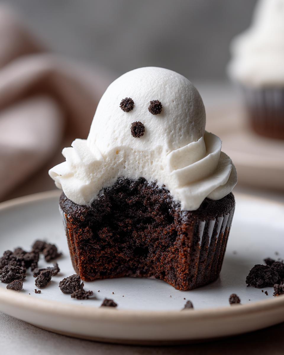 13 Spooky Cookies and Cream Ghost Cupcakes That Disappear Fast 5 Cookies and Cream Ghost Cupcakes - detail 1
