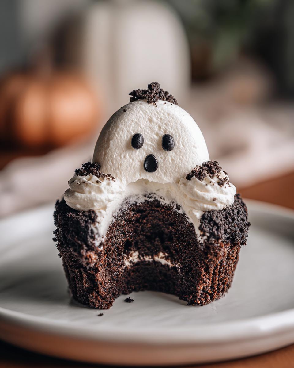 13 Spooky Cookies and Cream Ghost Cupcakes That Disappear Fast 6 Cookies and Cream Ghost Cupcakes - detail 2