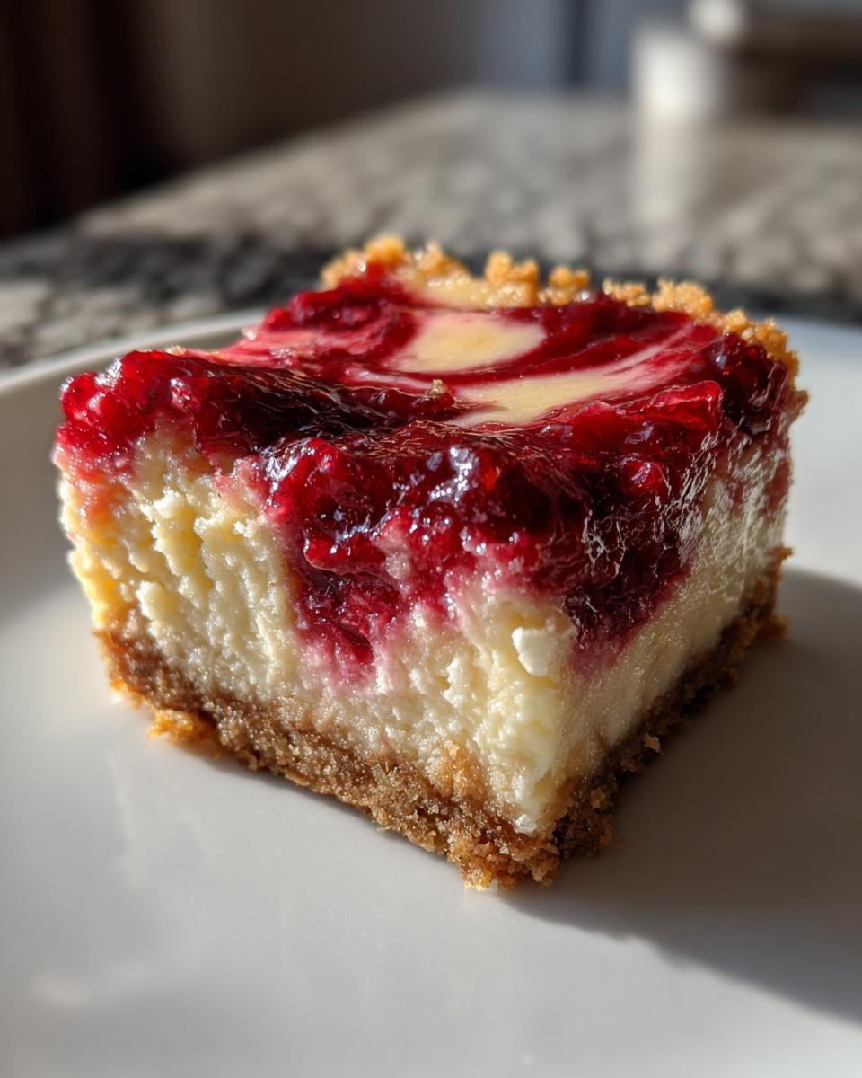 Irresistible 5-Ingredient Cranberry Cheesecake Bars 8 Cranberry Cheesecake Bars - detail 3
