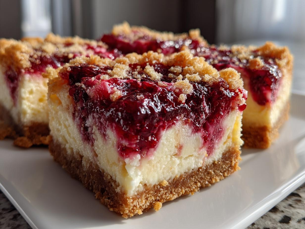 Cranberry Cheesecake Bars