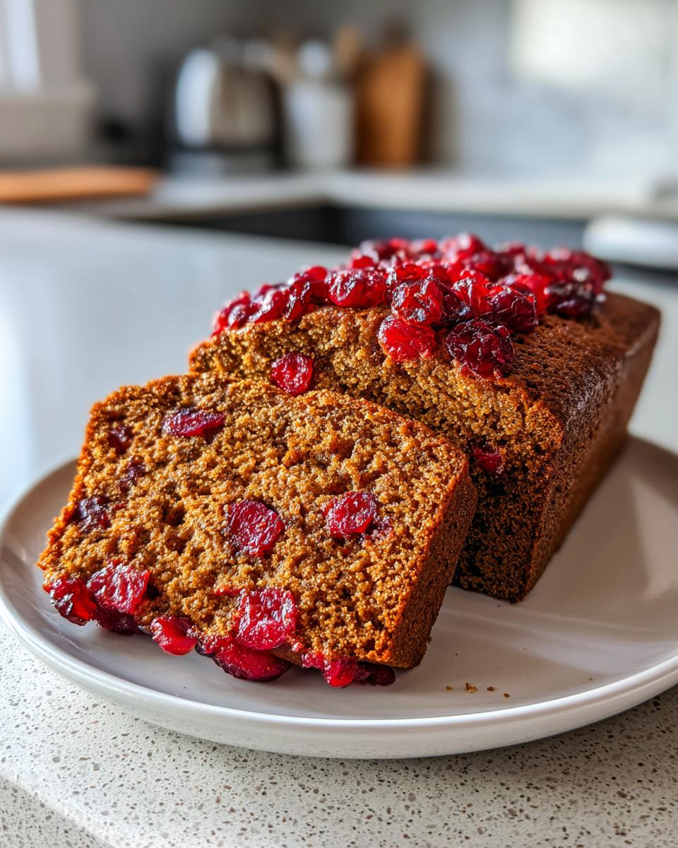 Irresistible Cranberry Gingerbread Loaf in 5 Easy Steps 6 Cranberry Gingerbread Loaf - detail 1