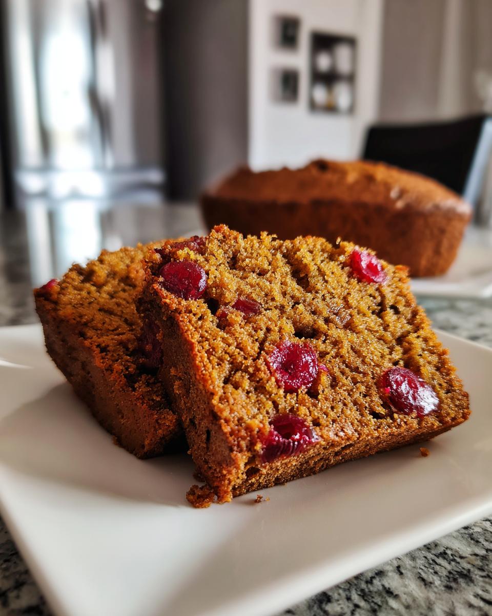 Irresistible Cranberry Gingerbread Loaf in 5 Easy Steps 7 Cranberry Gingerbread Loaf - detail 2