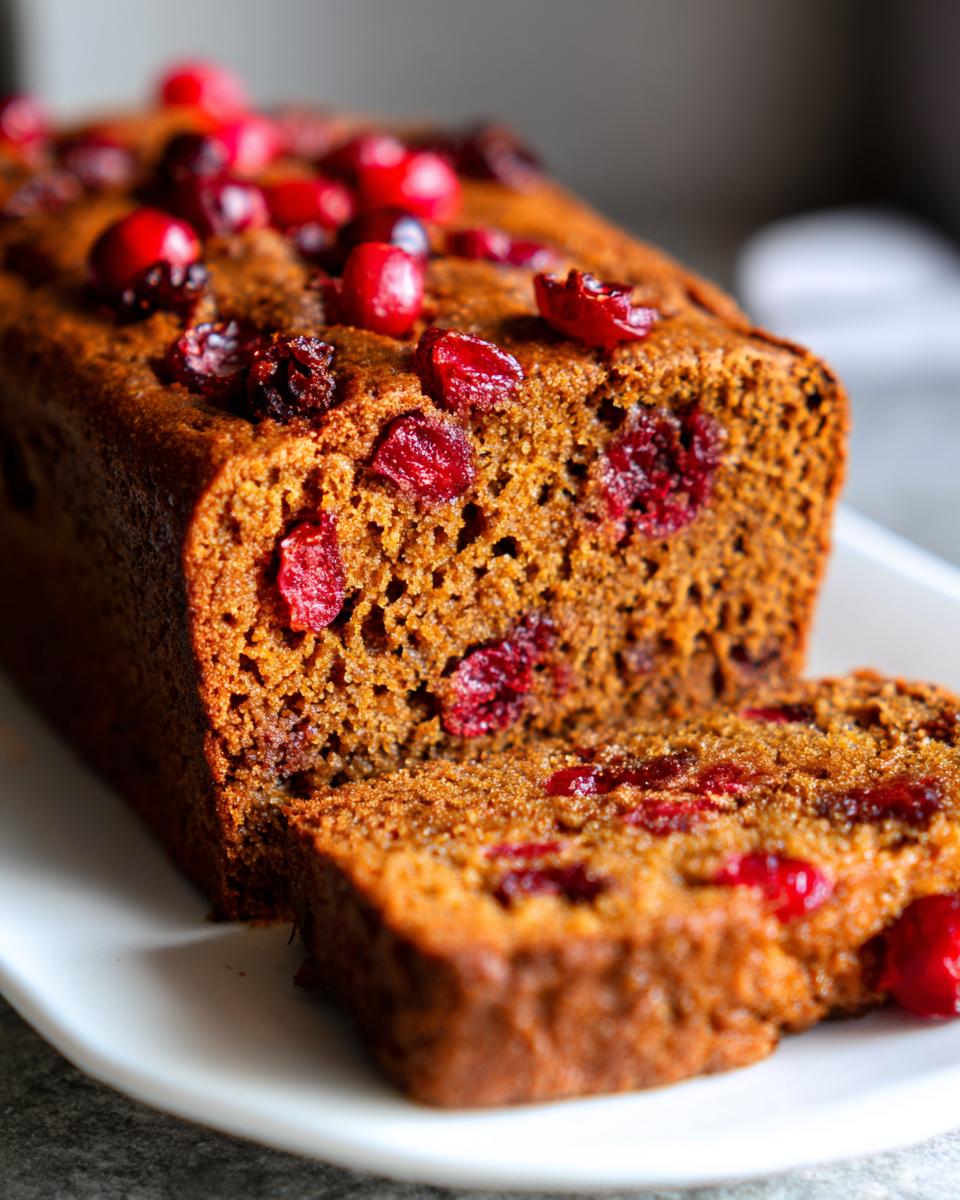 Irresistible Cranberry Gingerbread Loaf in 5 Easy Steps 8 Cranberry Gingerbread Loaf - detail 3