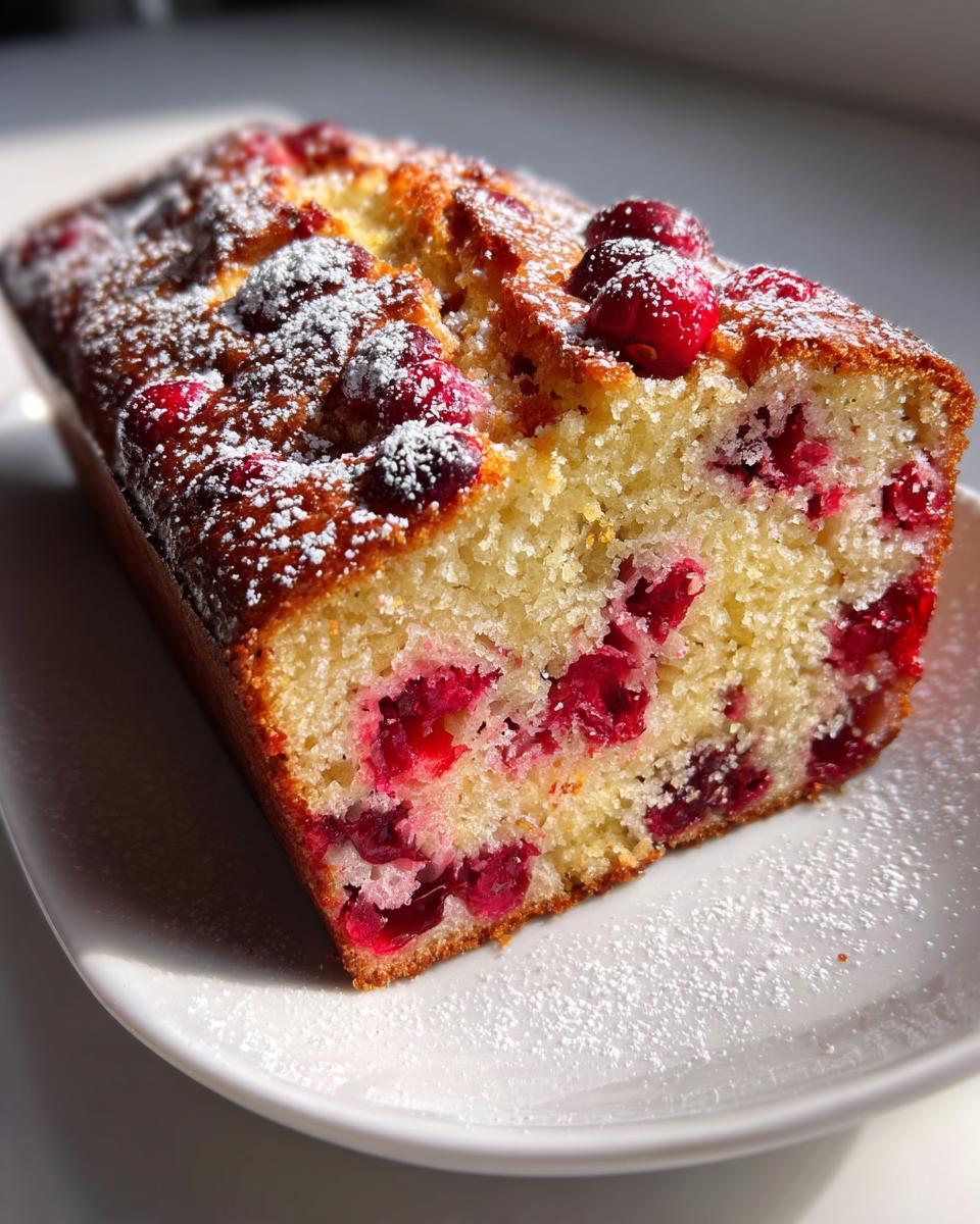 Cranberry Lemon Loaf - detail 2