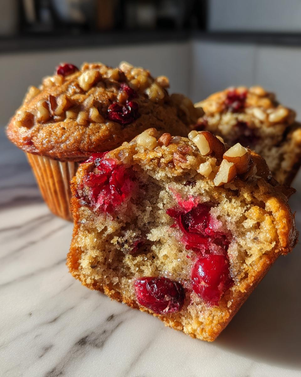 Cranberry Walnut Muffins - detail 2