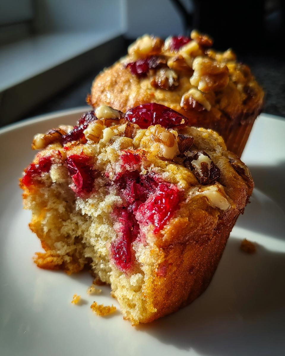 Cranberry Walnut Muffins - detail 3