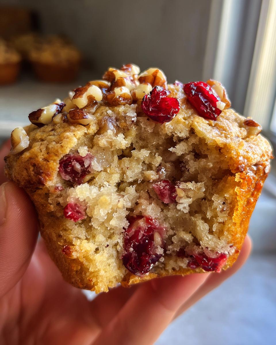 Cranberry Walnut Muffins - detail 4
