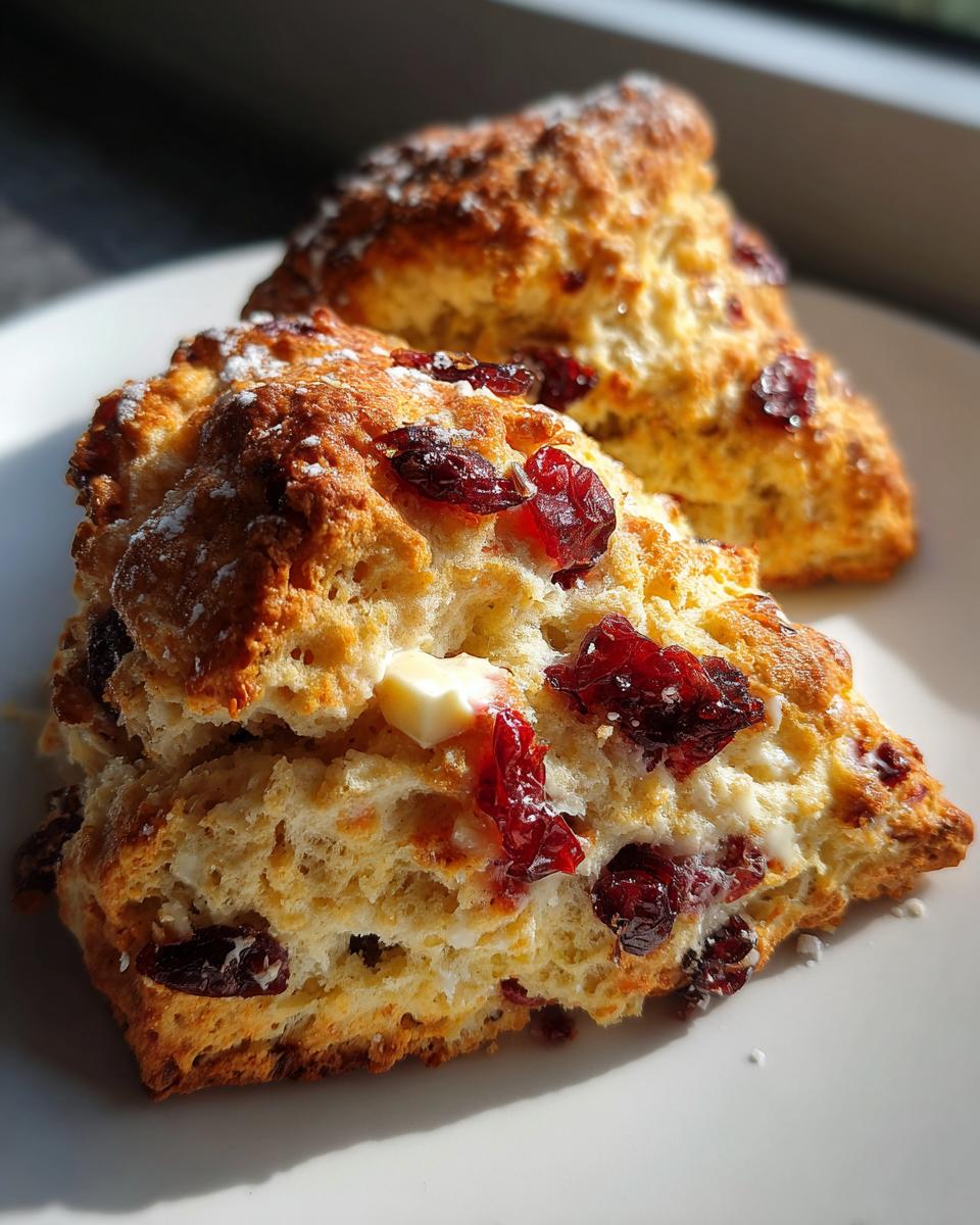Cranberry White Chocolate Scones - detail 2