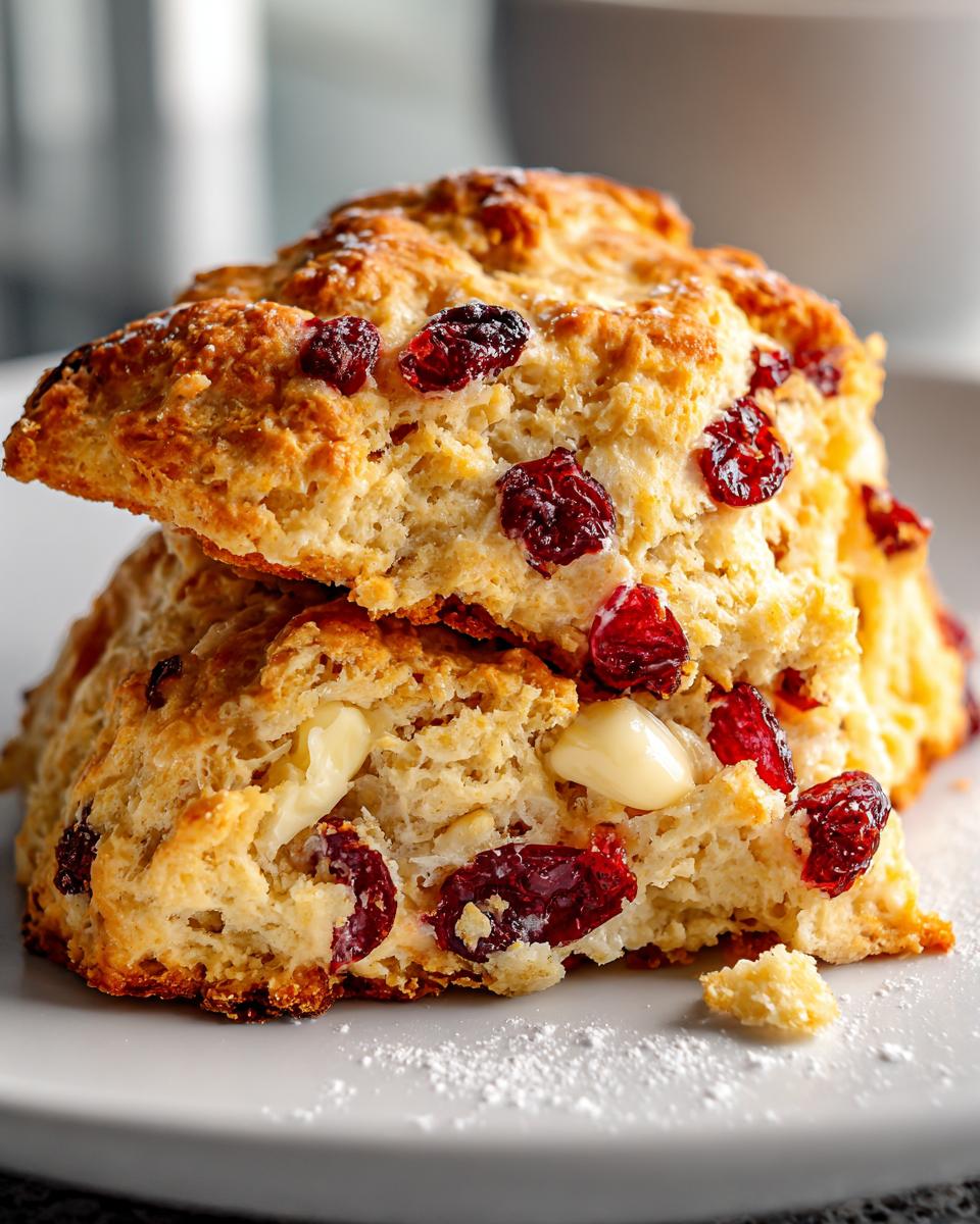 Cranberry White Chocolate Scones - detail 3