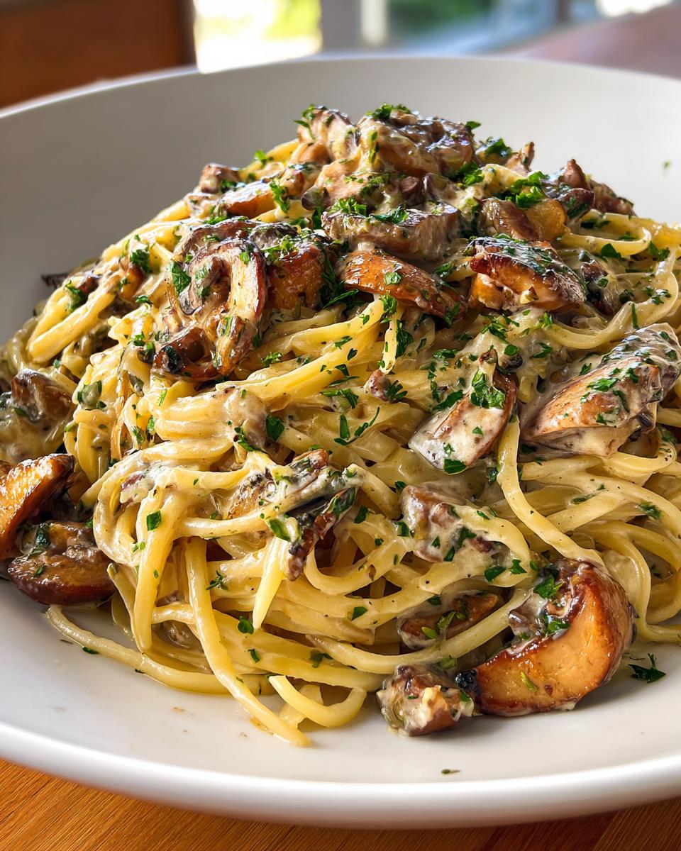 Creamy Mushroom Pasta: Effortless 25-Minute Comfort Feast 6 Creamy Mushroom Pasta - detail 1
