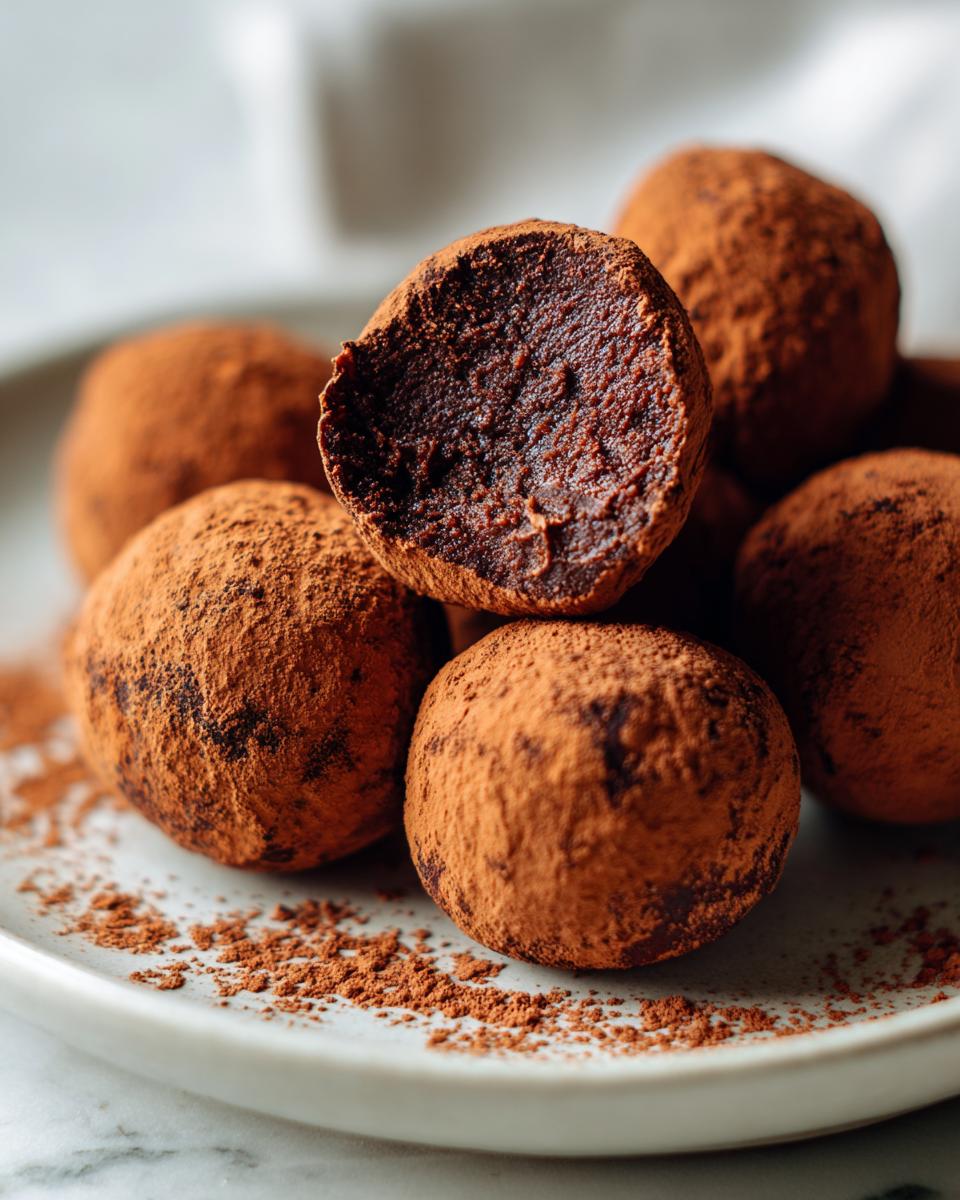 Dark Chocolate Pumpkin Ganache Truffles - detail 4