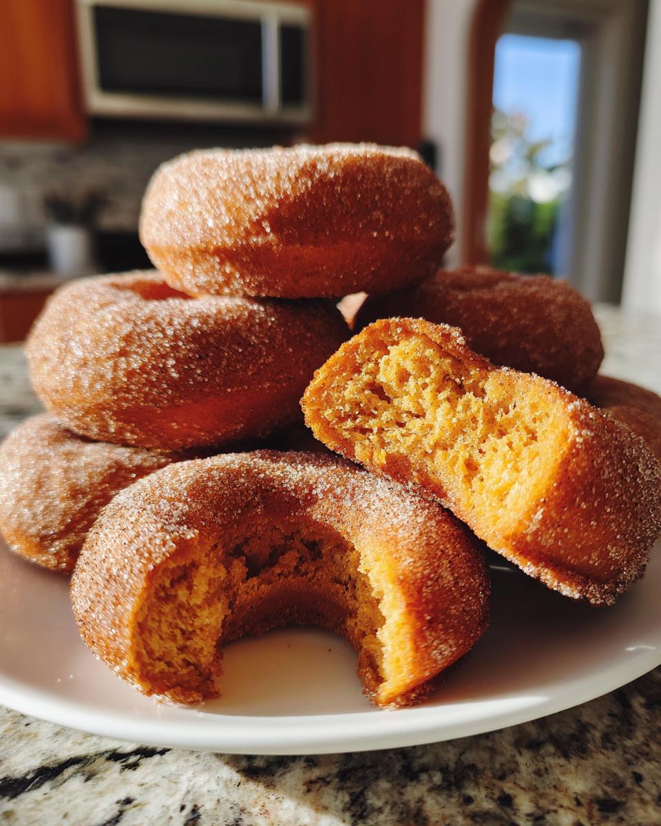 Fluffiest Baked Pumpkin Doughnuts - detail 2