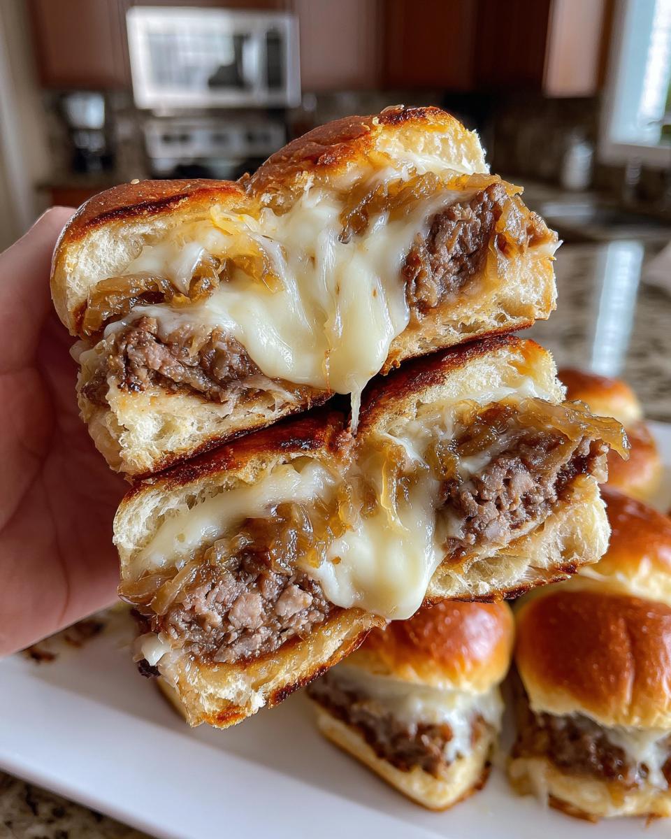 French Onion Soup Sliders - detail 2