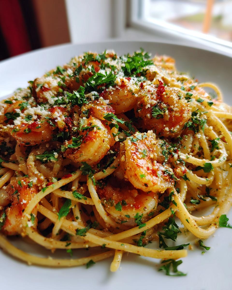 Garlic Butter Shrimp Pasta - detail 1