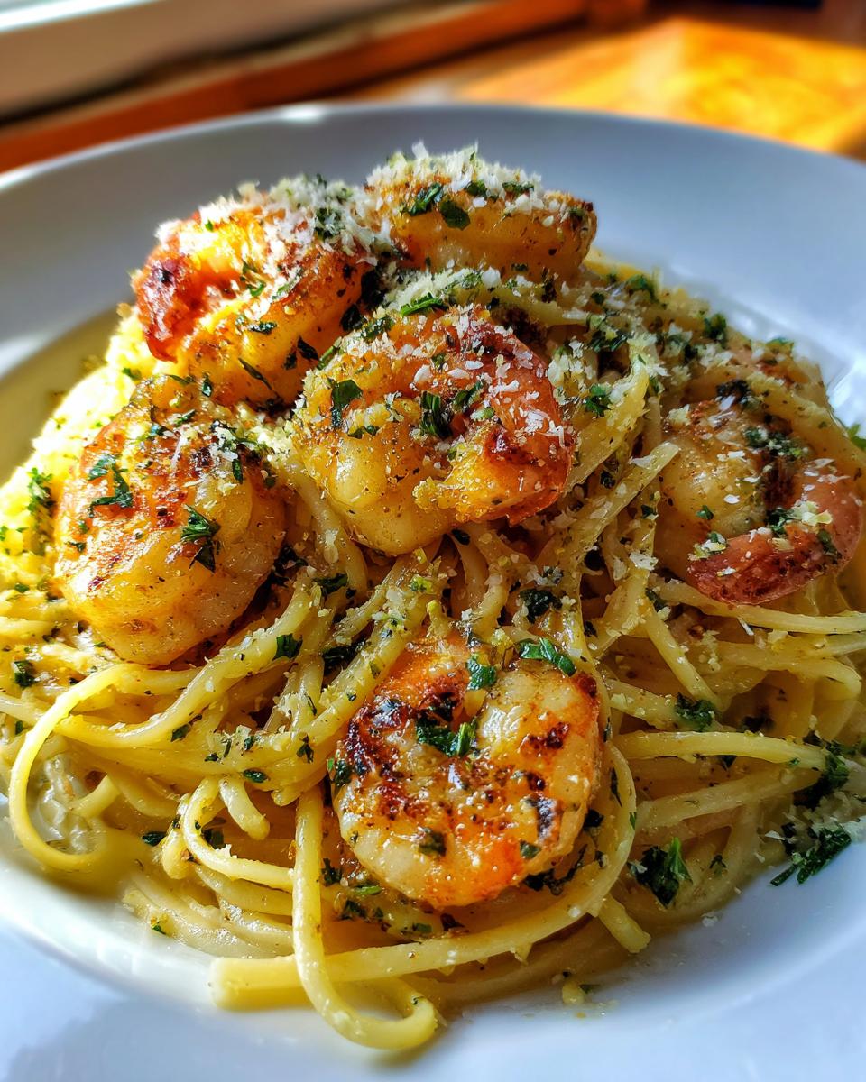 Garlic Butter Shrimp Pasta - detail 2
