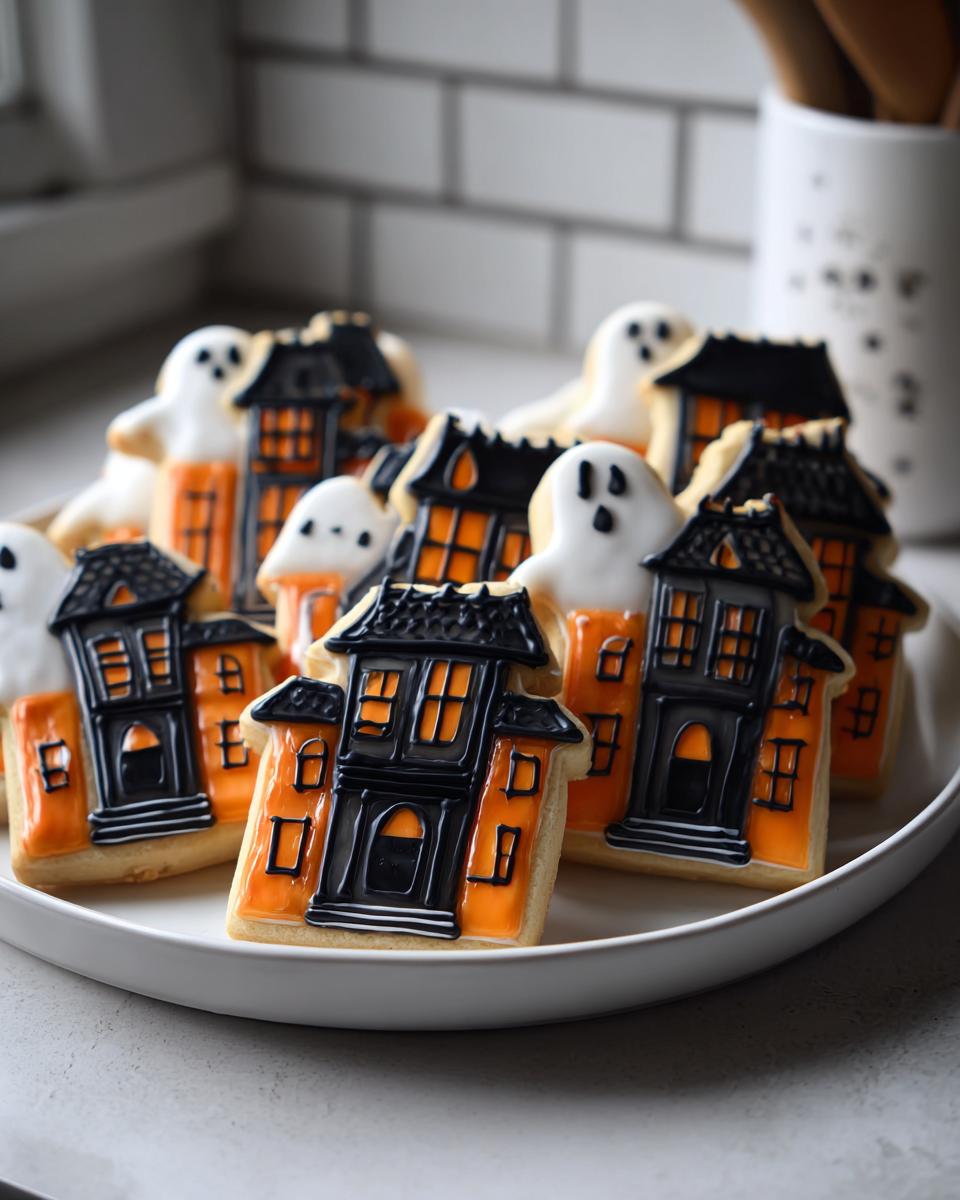 Haunted House Scene Cookies - detail 2