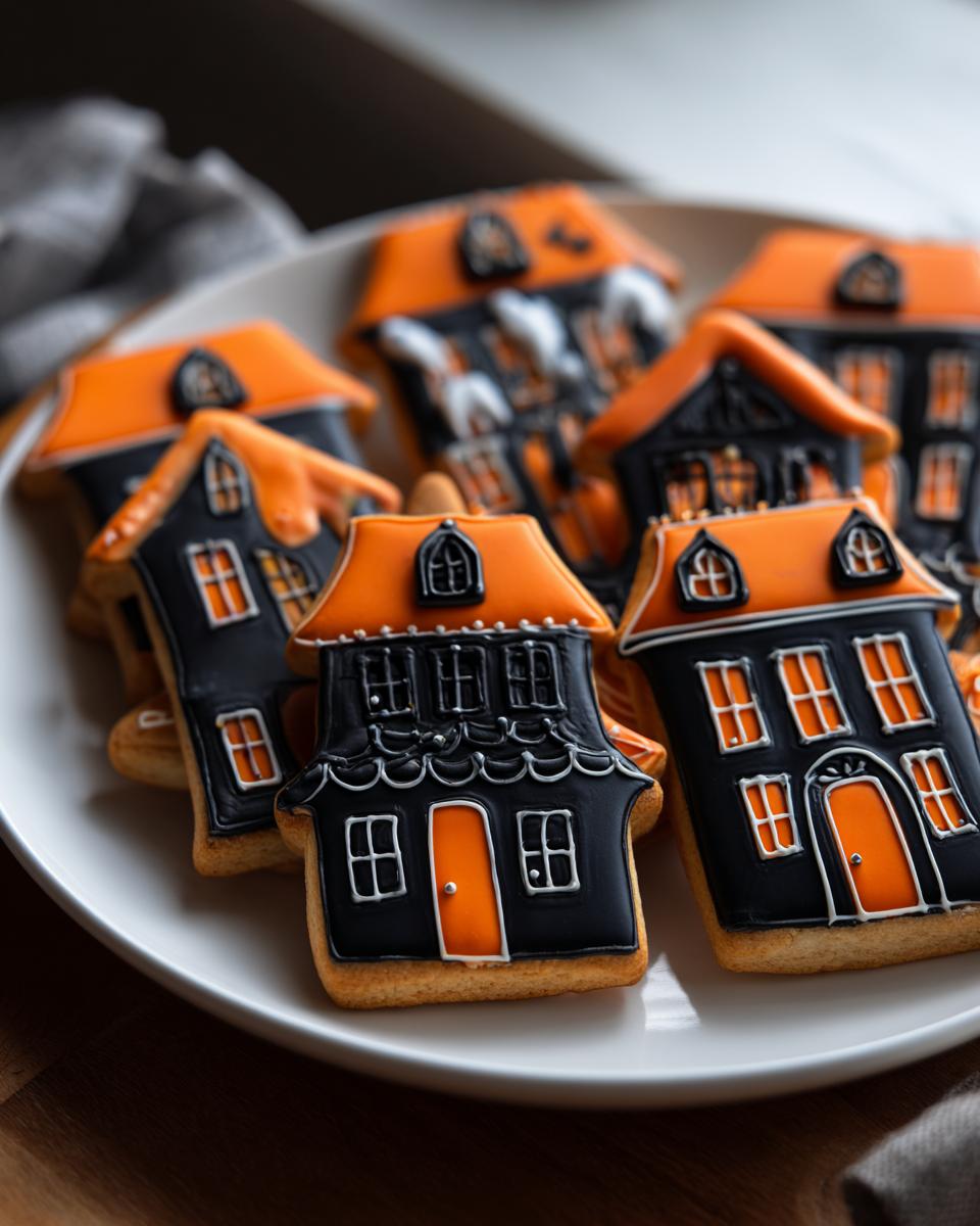Haunted House Scene Cookies - detail 3