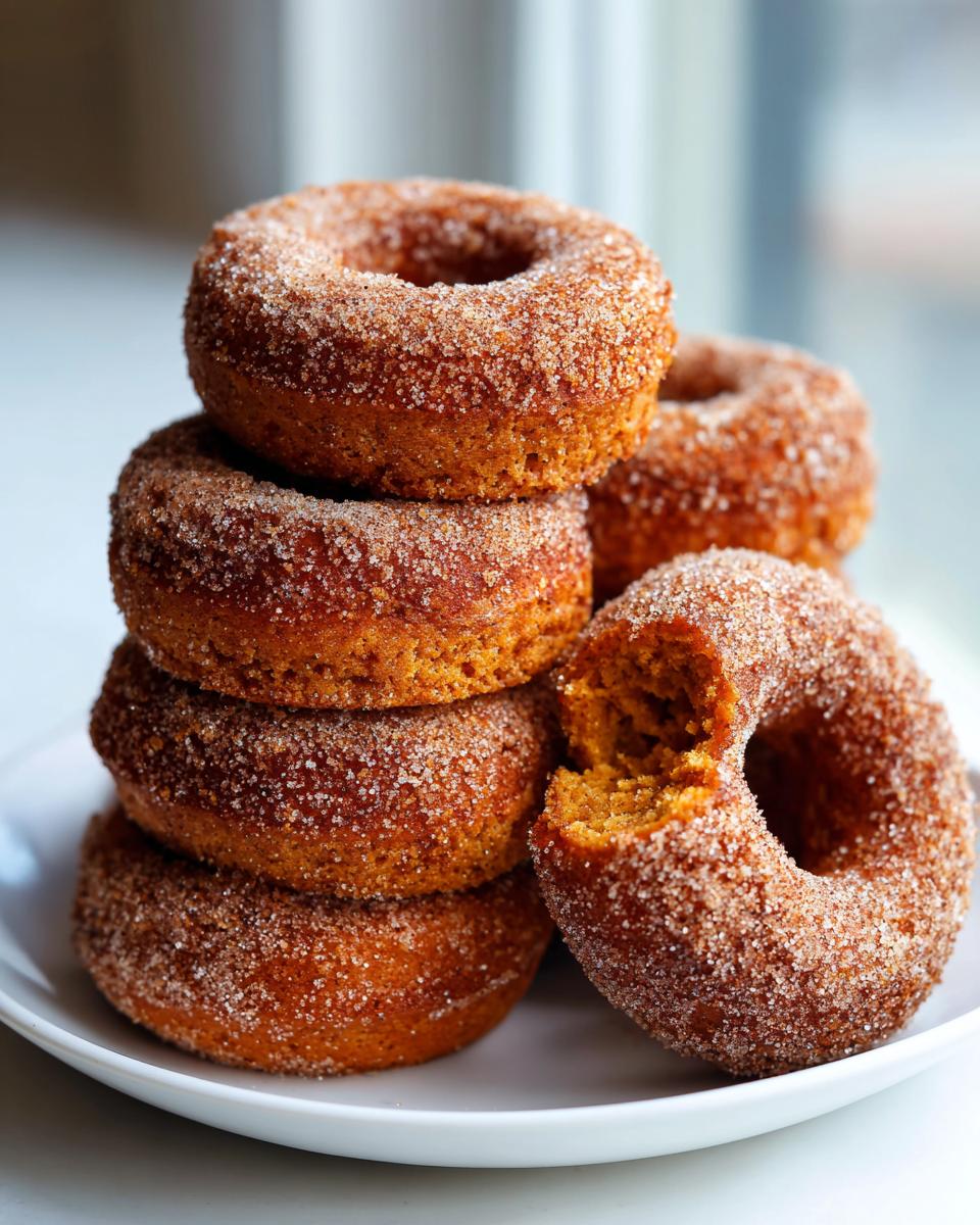 Light and Spicy Baked Pumpkin Donuts with applesauce - detail 1