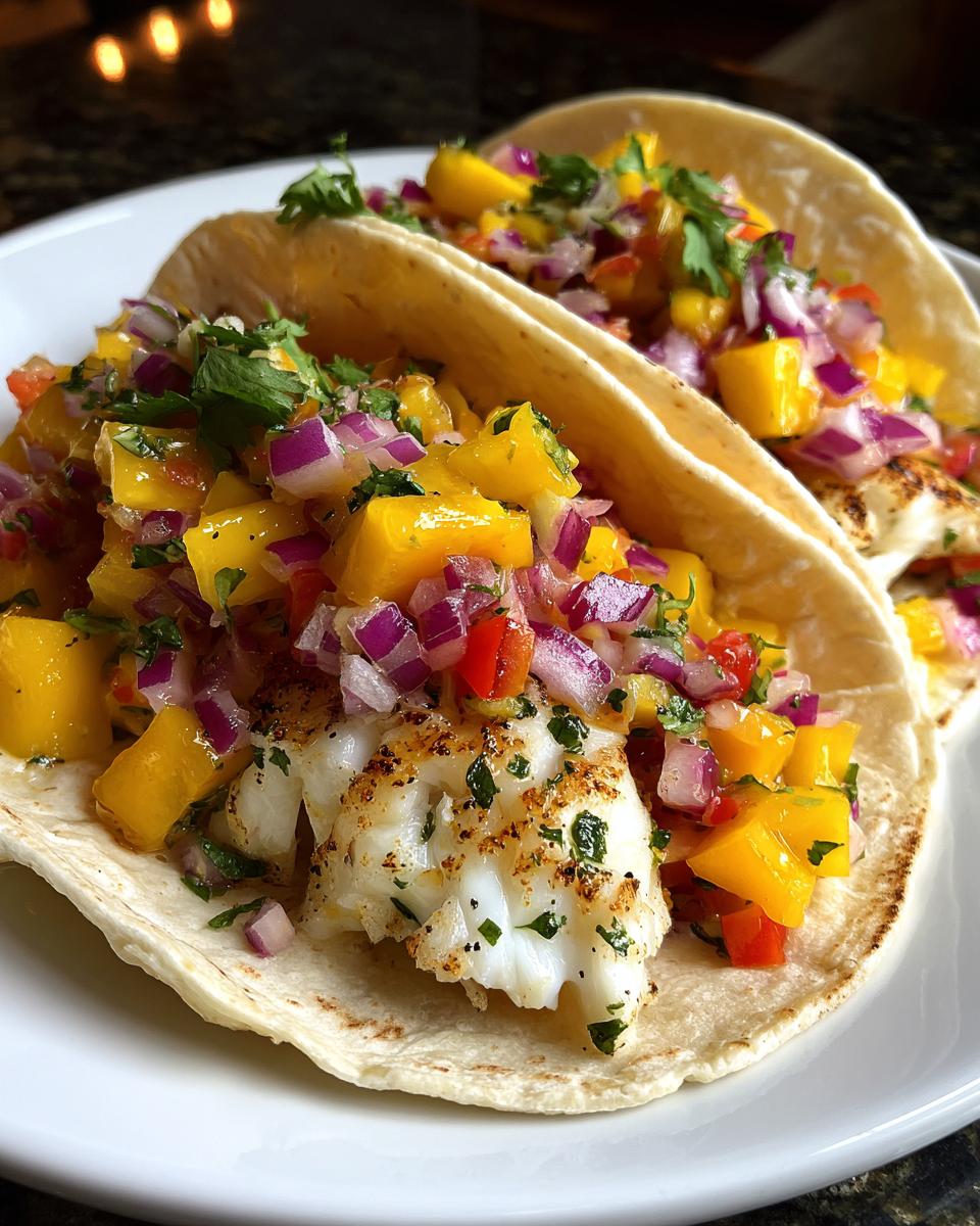 25-Minute Irresistible Mango Salsa Fish Tacos You'll Crave 6 Mango Salsa Fish Tacos - detail 1