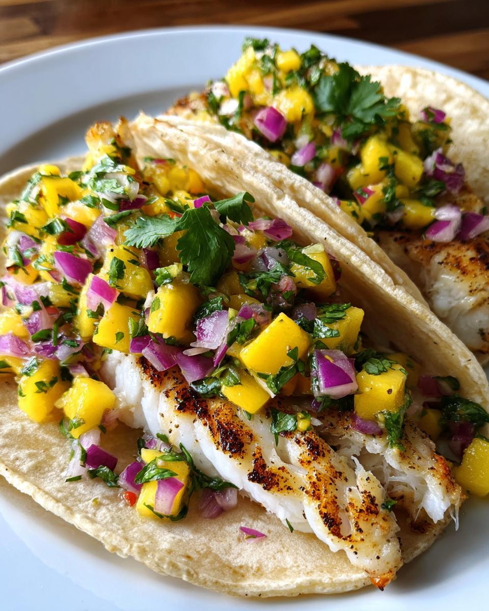 25-Minute Irresistible Mango Salsa Fish Tacos You'll Crave 7 Mango Salsa Fish Tacos - detail 2