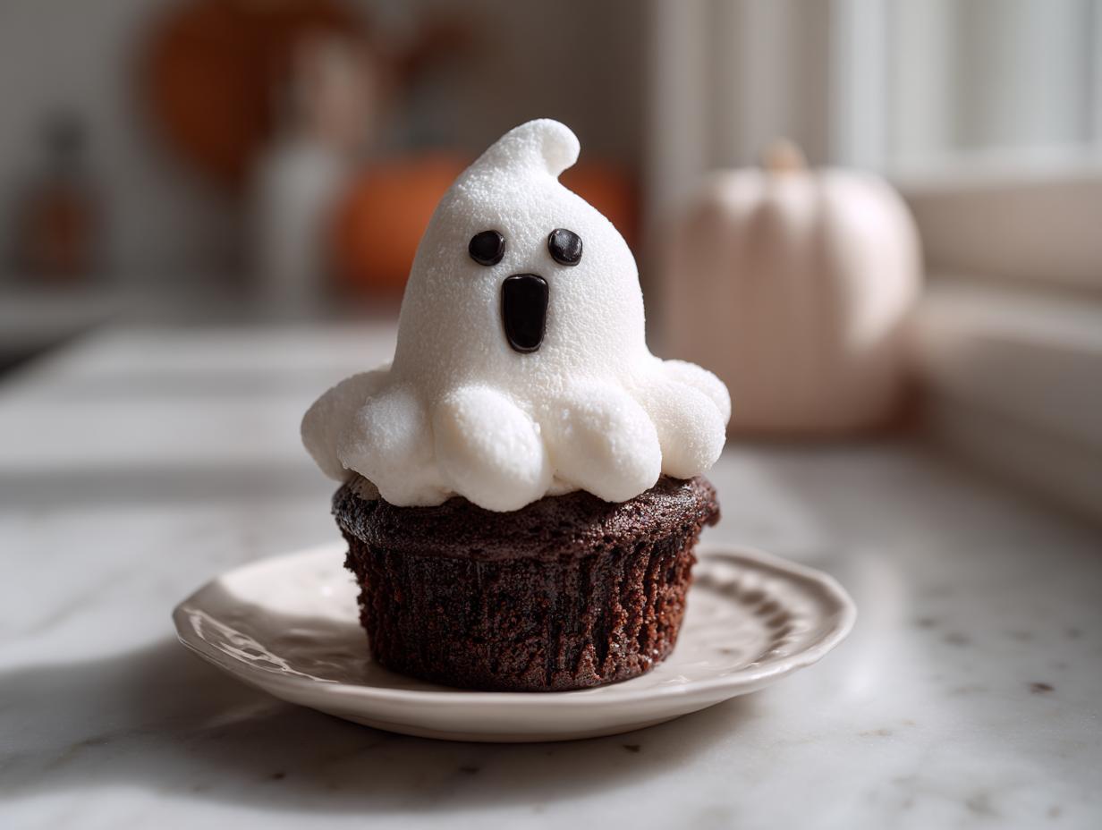 Marshmallow Ghost Cupcakes