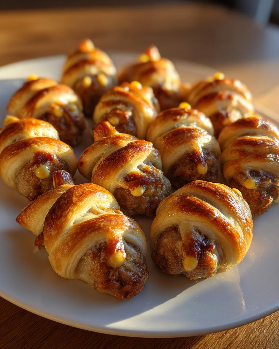 Mini Appetizer Mummy Meatballs - detail 2