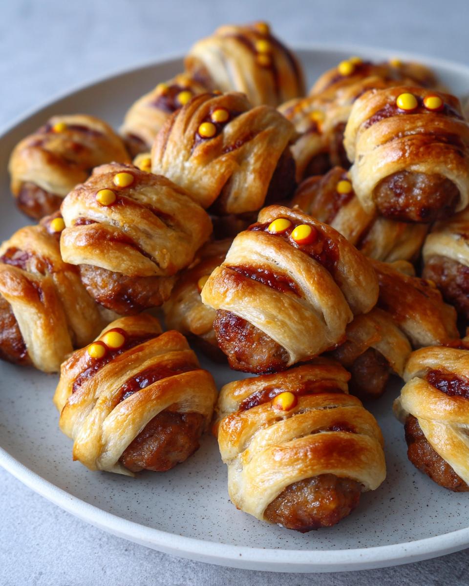 Mini Appetizer Mummy Meatballs - detail 4