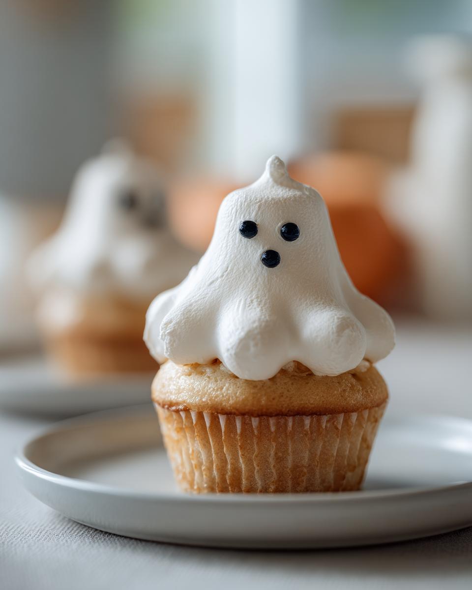 Mini Ghost Cupcakes for Kids - detail 1