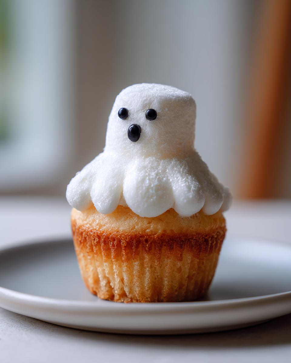 Mini Ghost Cupcakes for Kids - detail 3