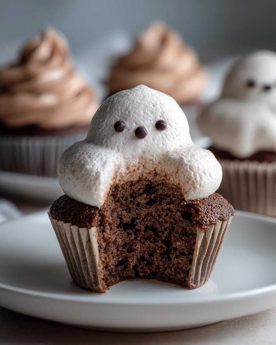 Mocha Ghost Cupcakes - detail 1