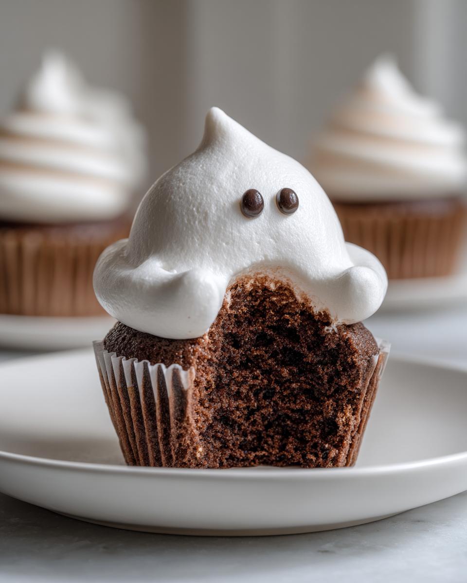 Mocha Ghost Cupcakes - detail 4