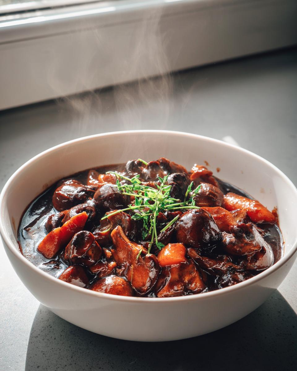 Hearty Mushroom Bourguignon Recipe That Will Wow Your Guests 5 Mushroom Bourguignon - detail 2