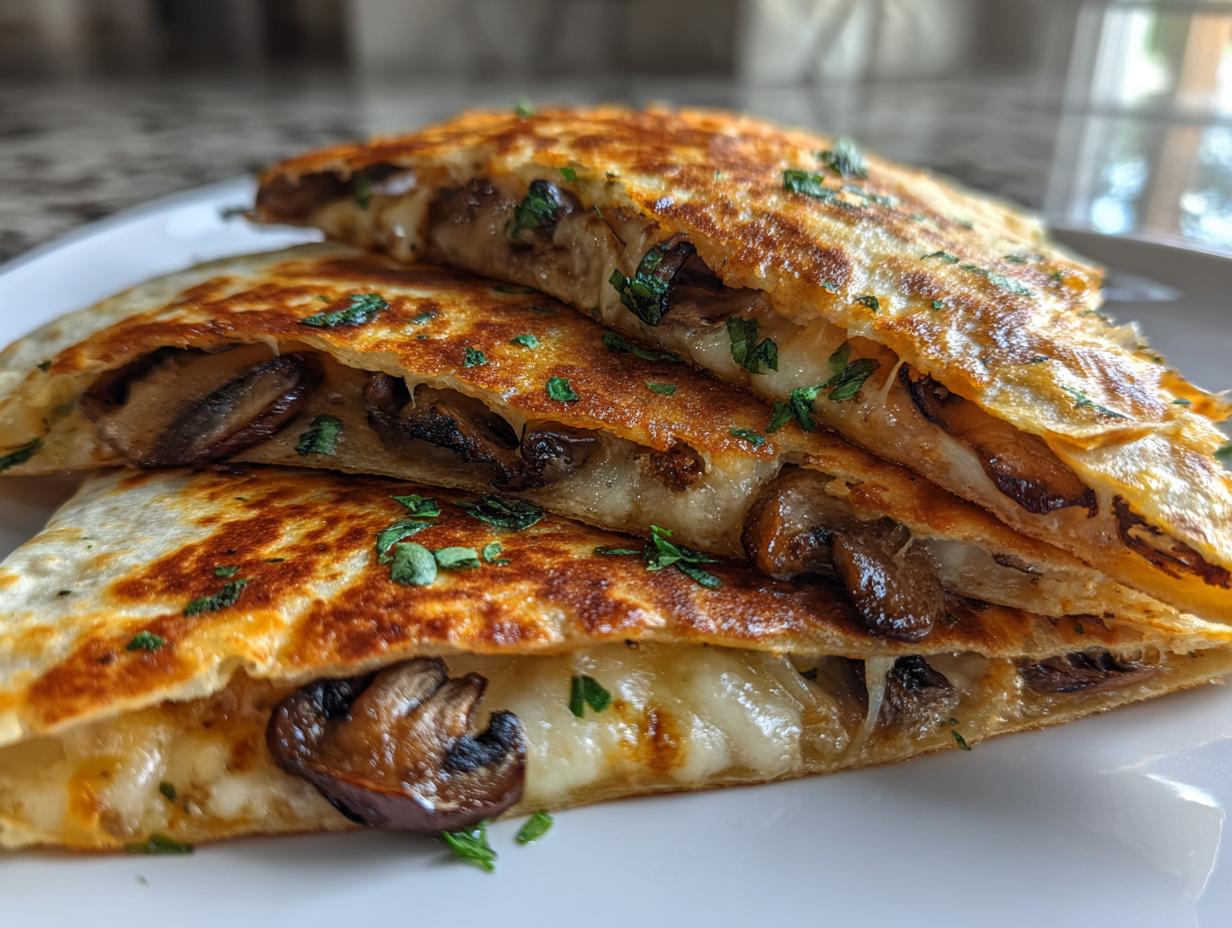 Mushroom Quesadillas