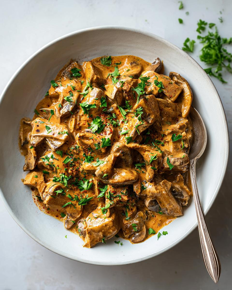 Irresistible 30-Minute Mushroom Stroganoff That Wows Every Time 9 Mushroom Stroganoff - detail 4