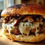Irresistible Mushroom & Swiss Burger Recipe in 25 Minutes 10 Mushroom & Swiss Burger
