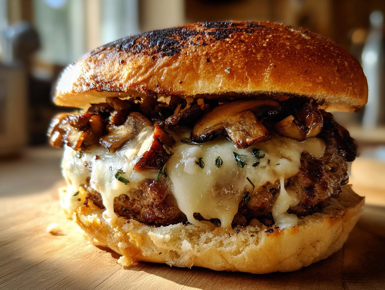 Mushroom & Swiss Burger