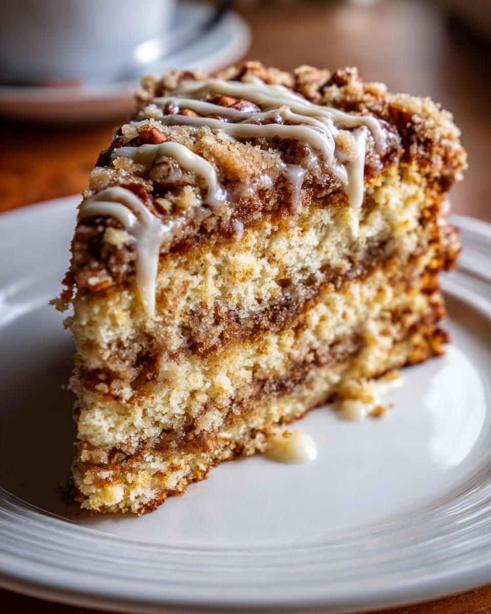 Decadent Pecan Coffee Cake Recipe with 2 Layers of Joy 7 Pecan Coffee Cake - detail 2