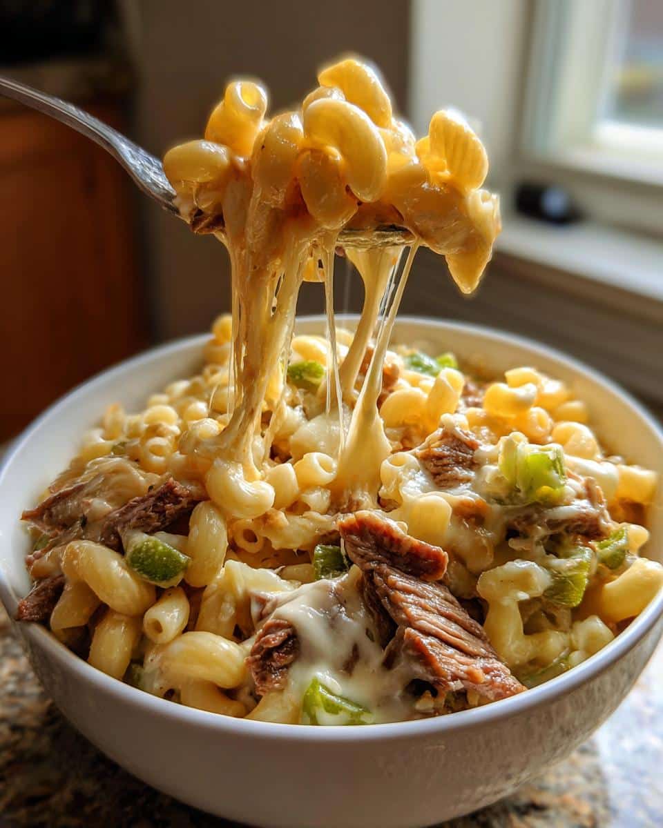 30-Minute Philly Cheesesteak Mac and Cheese Perfection 7 Philly Cheesesteak Mac and Cheese - detail 2