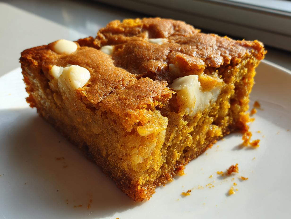 Pumpkin Blondies