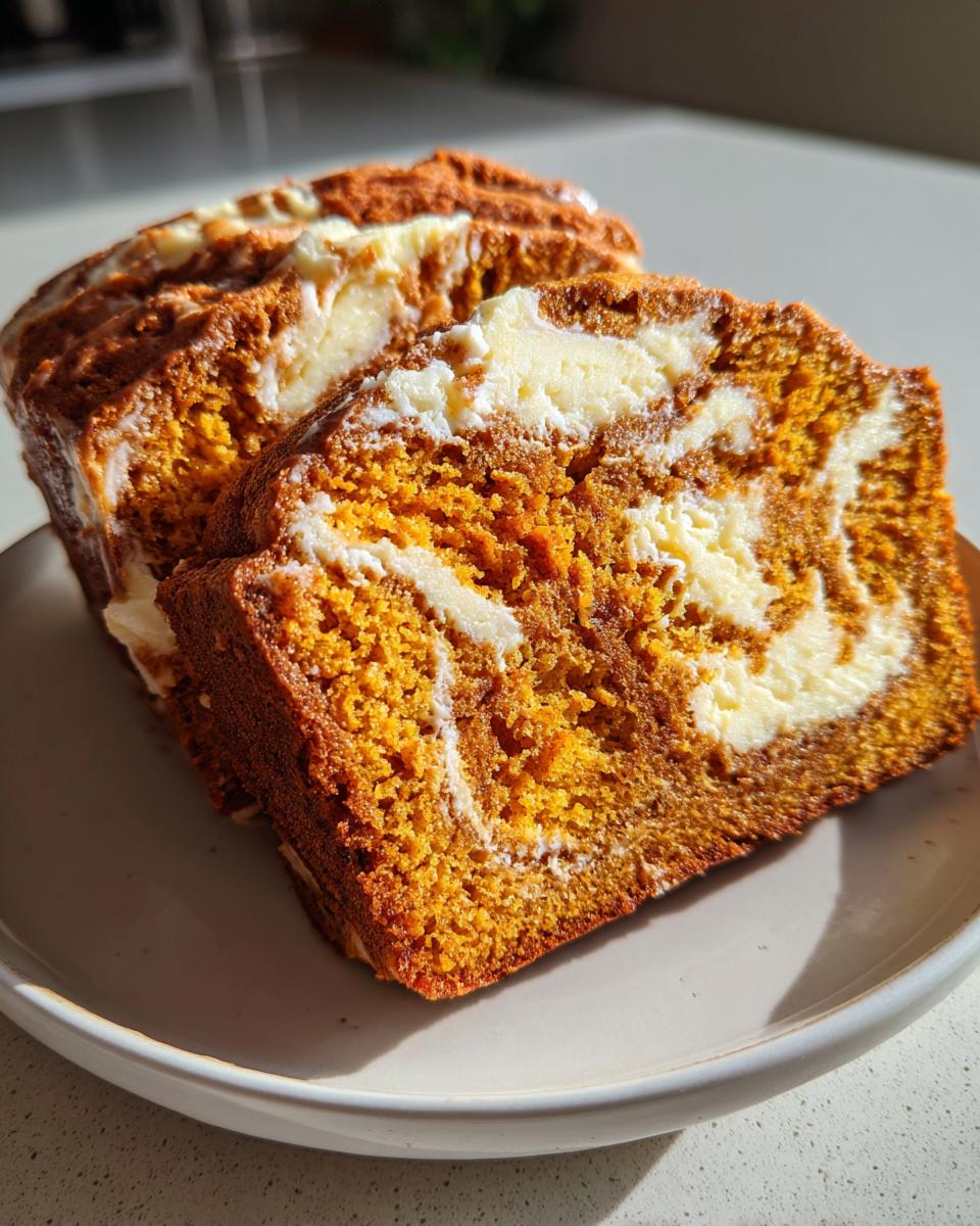 Pumpkin Bread with Cream Cheese Swirl - detail 4