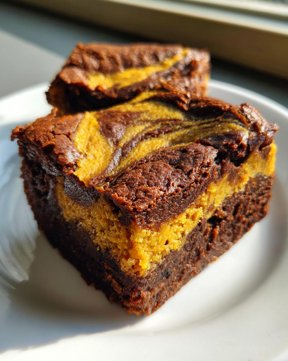 20-Minute Pumpkin Brownies Boxed Mix Swirl - Heavenly Fall Treat 7 Pumpkin Brownies boxed mix swirl - detail 2