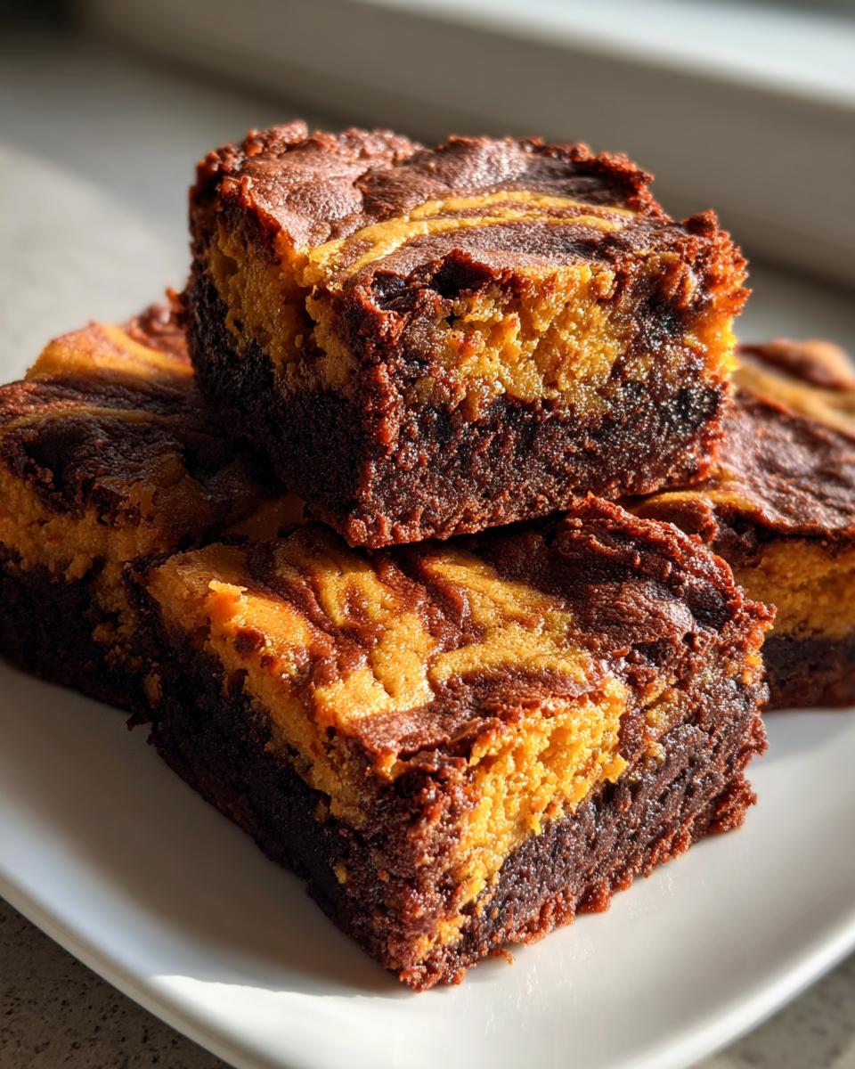 20-Minute Pumpkin Brownies Boxed Mix Swirl - Heavenly Fall Treat 9 Pumpkin Brownies boxed mix swirl - detail 4