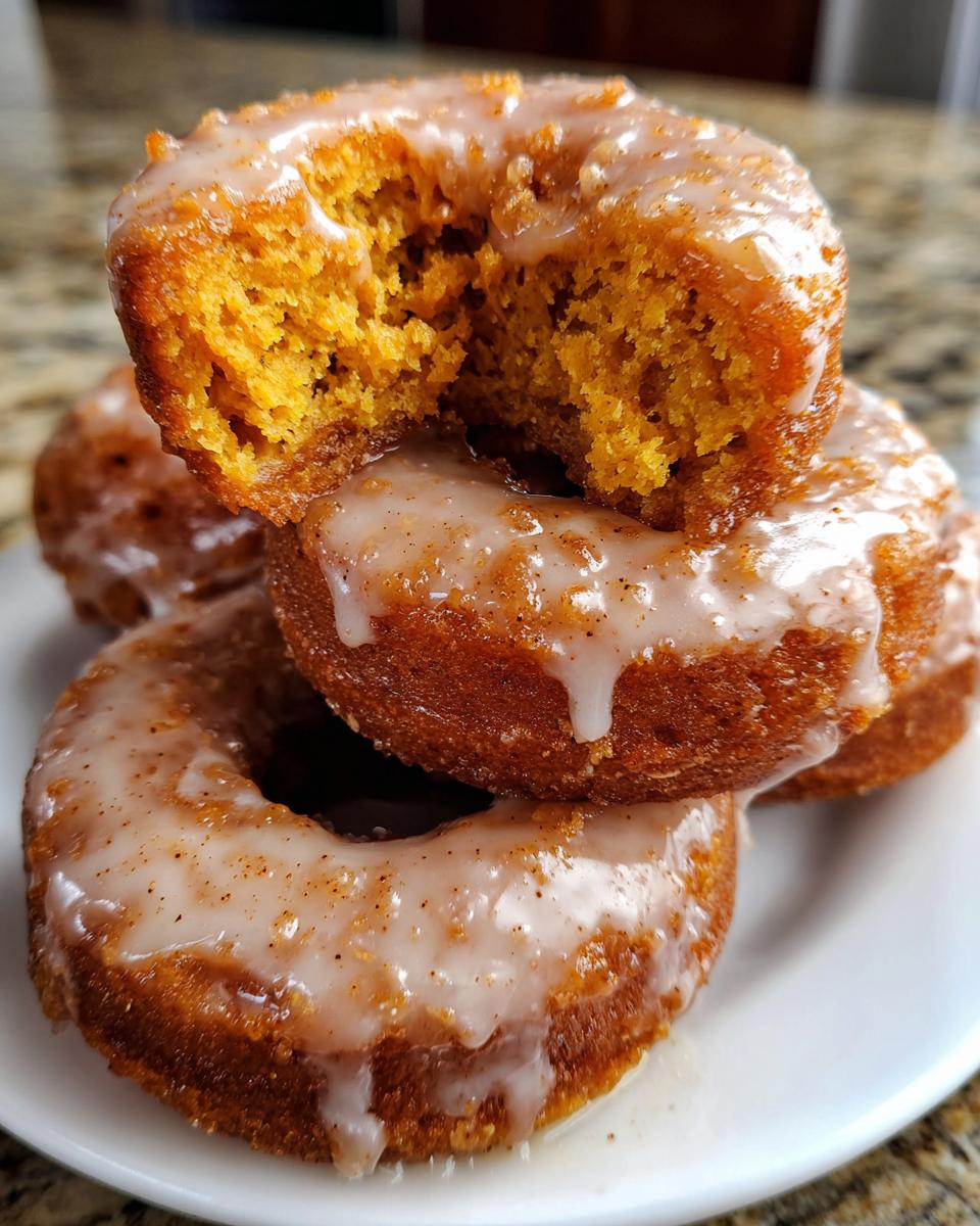 Irresistible Pumpkin Cake Donuts Fried with Cinnamon Glaze 9 Pumpkin Cake Donuts fried with cinnamon glaze - detail 4
