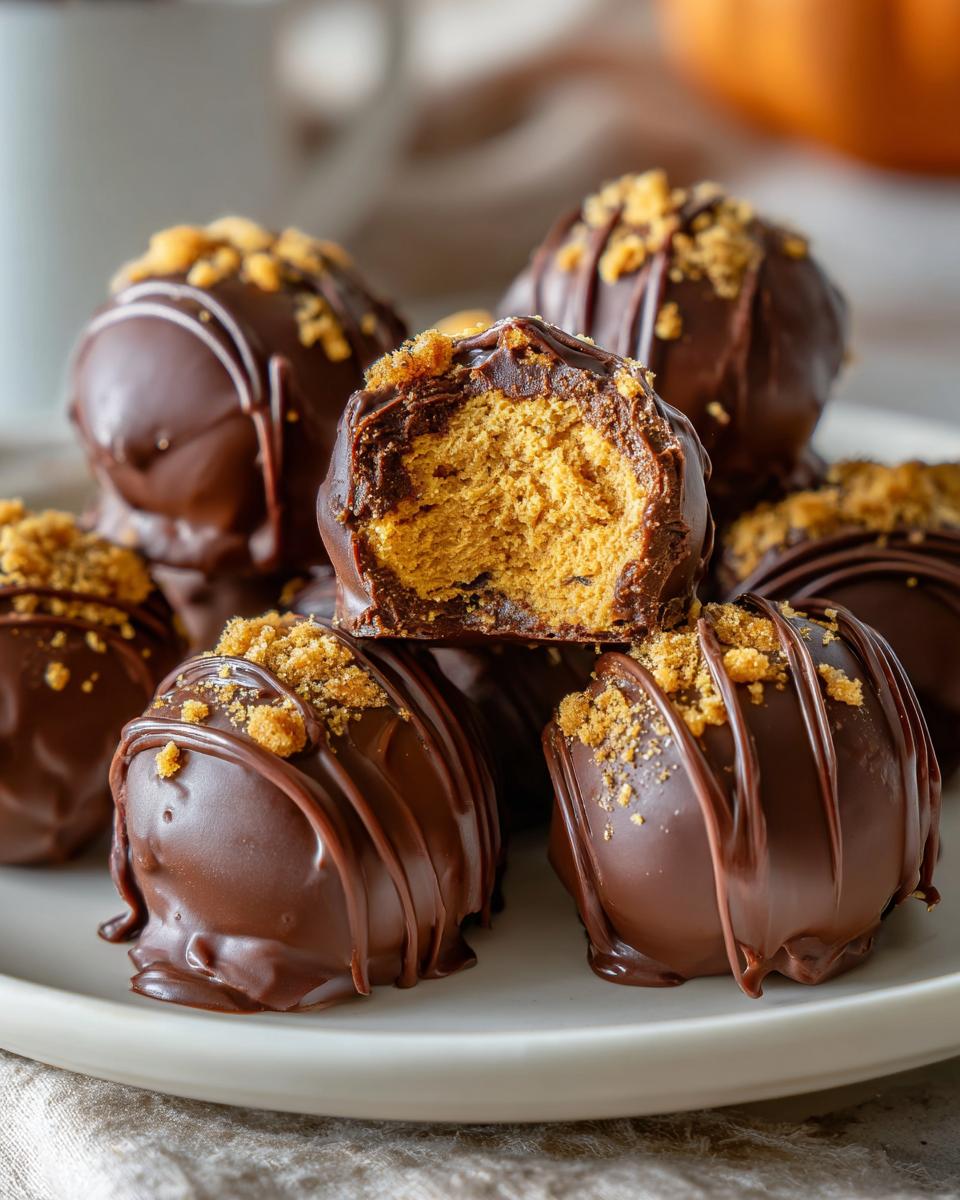 Pumpkin Cheesecake Truffles - detail 1